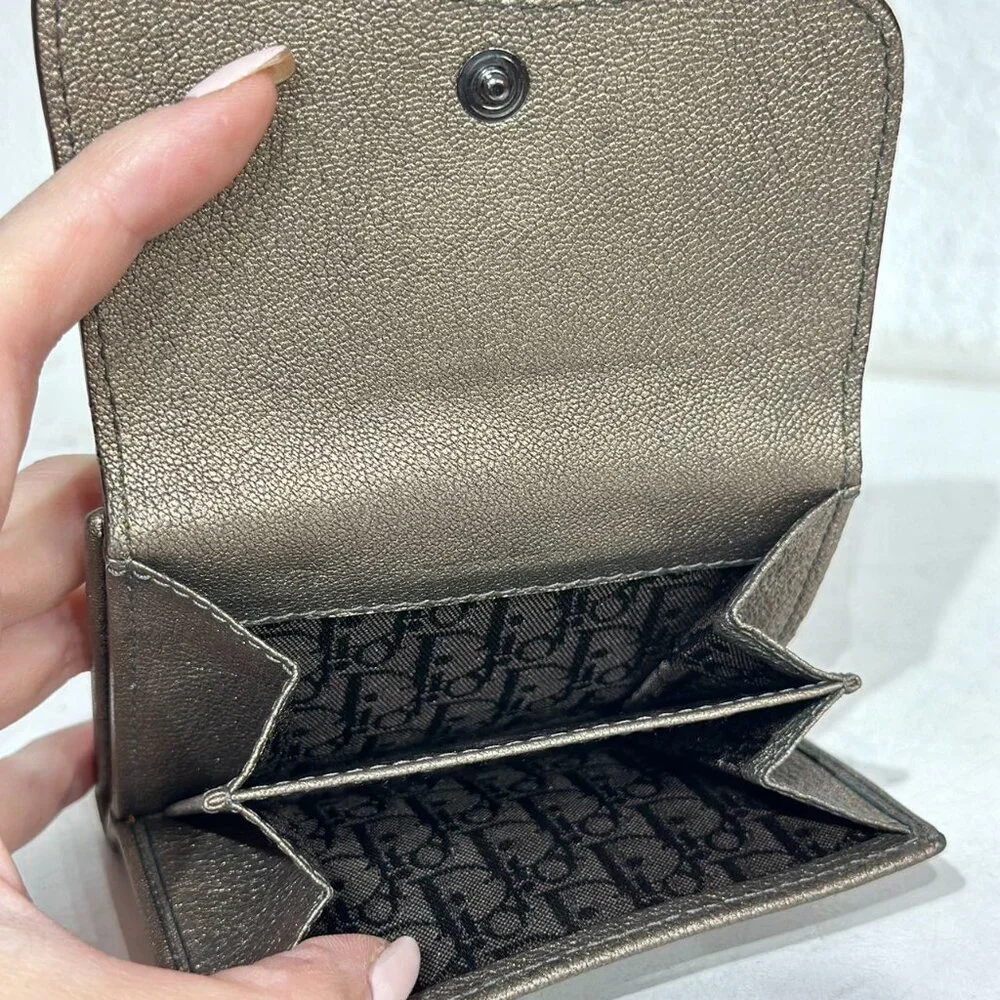 Dior Brown Leather Small Wallet